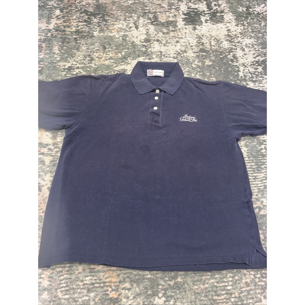 vintage Slazenger Sea Island Club polo shirt Medium Blue